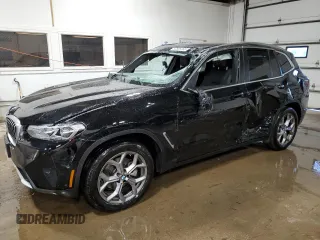 2023 BMW X3 xDrive30i with VIN 5UX53DP01P9R97895, listed as a Copart auction lot 87586265 with 18,193 mi miles and Salvage Title. Bid and sale history available at carsss.com. Image 1.