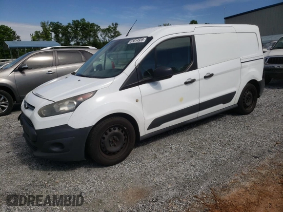 2015 Ford Transit Connect XL with VIN NM0LS7E75F1177665, listed as a Copart auction lot 55814935 with 349,375 mi miles and Salvage title. Bid and sale history available at DreamBid. Image 1.