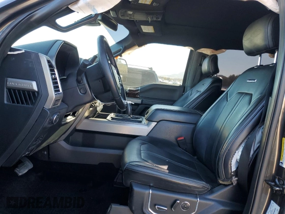 2017 Ford F-350 Platinum with VIN 1FT8W3BT2HEF16434, listed as a Copart auction lot 47240165 with 99,219 mi miles and Salvage Title. Bid and sale history available at DreamBid. Image 7.