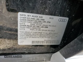 2024 Audi Q5 S line Premium Plus z VIN WA1EAAFYXR2015624, wystawiony jako Copart lot #59953855 z przebiegiem 14 627 mil mil oraz Szkoda całkowita • Salvage title. Historia ofert i sprzedaży dostępna na DreamBid. Obrazek 13.