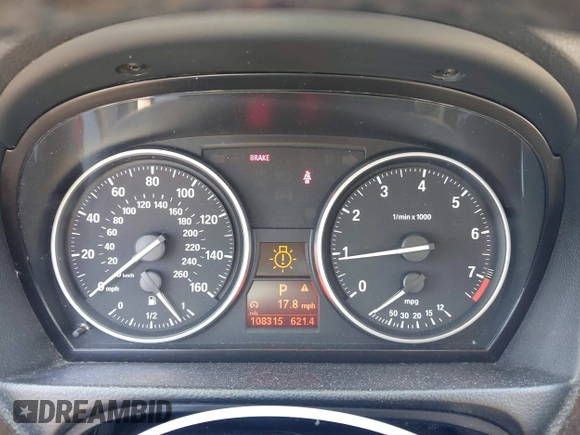 2011 BMW 3 Series 328i xDrive with VIN WBAPK5C52BA655168, listed as a IAAI auction lot 42384044 with 108,315 mi miles and . Bid and sale history available at DreamBid. Image 7.