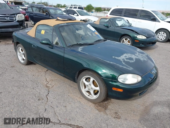 1999 Mazda MX-5 Miata z VIN JM1NB3531X0102955, wystawiony jako IAAI lot #42223214 z przebiegiem Nie podano mil oraz . Historia ofert i sprzedaży dostępna na DreamBid. Obrazek 1.