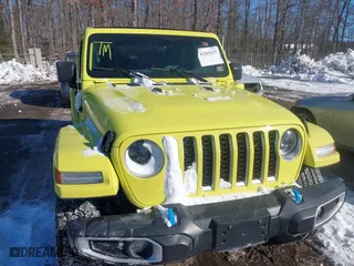 2023 Jeep Wrangler 4xe Sahara with VIN 1C4JJXP66PW580527, listed as a IAAI auction lot 41261127 with 15,100 mi miles. Bid and sale history available at carsss.com. Image 6.