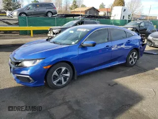 2020 Honda Civic LX z VIN 19XFC2F69LE002513, wystawiony jako Copart lot #50260755 z przebiegiem 84 098 mil mil oraz Szkoda całkowita • Salvage title. Historia ofert i sprzedaży dostępna na DreamBid. Obrazek 1.