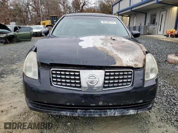 2005 Nissan Maxima 3.5 SE with VIN 1N4BA41E45C827163, listed as a Copart auction lot 84108174 with 0 mi miles and Salvage Title. Bid and sale history available at carsss.com. Image 5.