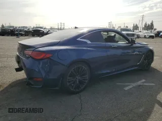 2020 Infiniti Q60 Luxe with VIN JN1EV7EK0LM341036, listed as a Copart auction lot 82596184 with 88,535 mi miles and Salvage Title. Bid and sale history available at carsss.com. Image 3.