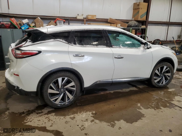 2016 Nissan Murano S with VIN 5N1AZ2MH4GN133309, listed as a Copart auction lot 42117705 with 164,386 mi miles and Salvage Title. Bid and sale history available at carsss.com. Image 3.