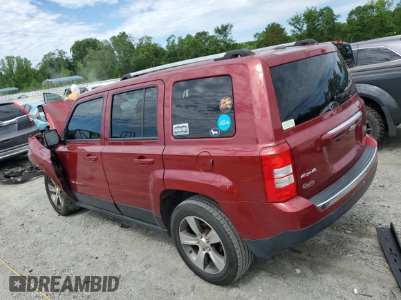 2016 Jeep Patriot High Altitude z VIN 1C4NJRFB6GD654603, wystawiony jako Copart lot #58017925 z przebiegiem Nie podano mil oraz Szkoda całkowita • Salvage title. Historia ofert i sprzedaży dostępna na DreamBid. Obrazek 2.