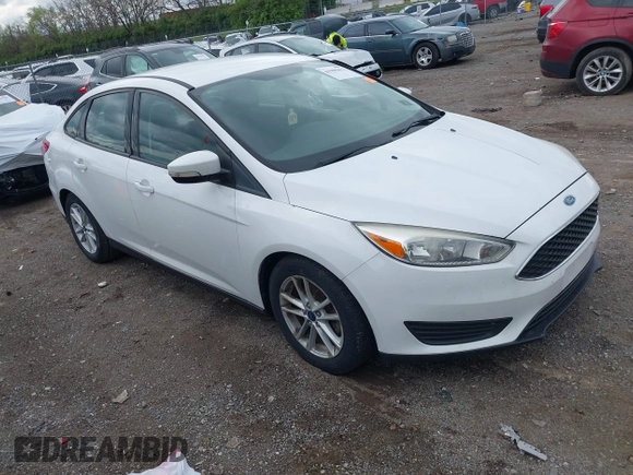 2017 Ford Focus SE with VIN 1FADP3F26HL320298, listed as a IAAI auction lot 41995617 with 128,704 mi miles. Bid and sale history available at carsss.com. Image 1.