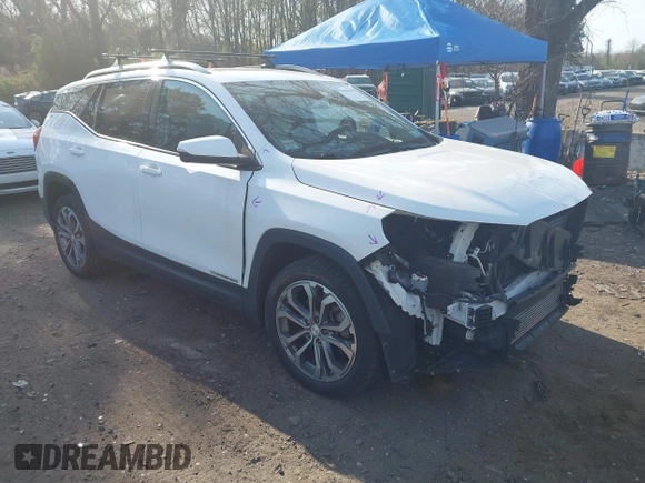 2019 GMC Terrain SLT with VIN 3GKALVEX4KL196162, listed as a IAAI auction lot 42068583 with 81,523 mi miles. Bid and sale history available at carsss.com. Image 1.