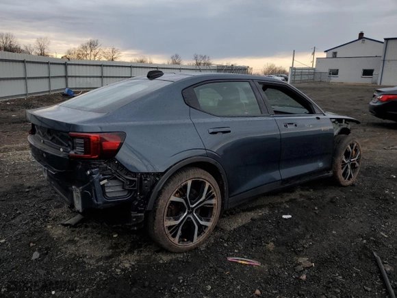 2022 Polestar 2 with VIN LPSED3KA6NL051521, listed as a Copart auction lot 46434805 with 19,110 mi miles and Salvage Title. Bid and sale history available at carsss.com. Image 3.