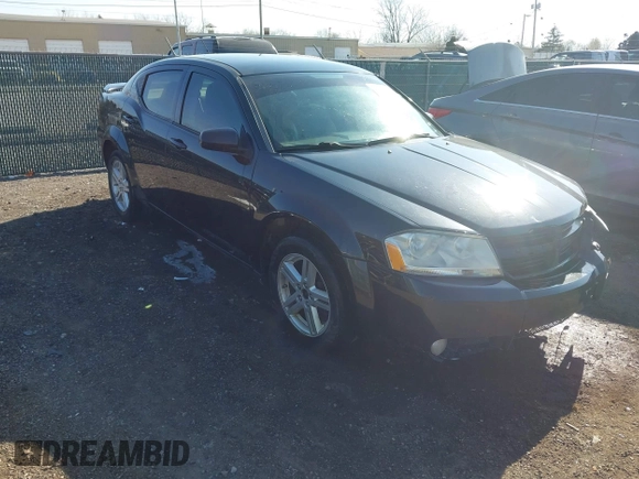 2010 Dodge Avenger R/T with VIN 1B3CC5FB9AN235125, listed as a IAAI auction lot 42056076 with 211,273 mi miles. Bid and sale history available at carsss.com. Image 1.