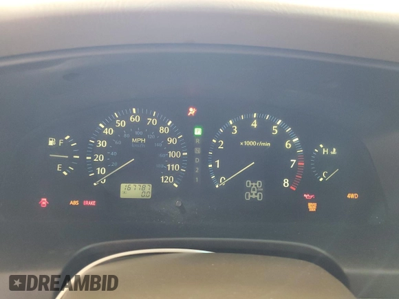 2001 Infiniti QX4 Luxury z VIN JNRDR09Y81W219674, wystawiony jako Copart lot #74221844 z przebiegiem 167 787 mil mil oraz Szkody całkowita. Historia ofert i sprzedaży dostępna na DreamBid. Obrazek 9.