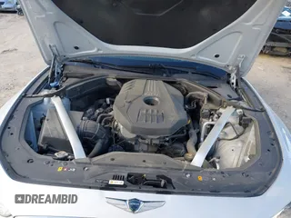 2019 Genesis G70 2.0T Advanced with VIN KMTG44LA2KU029902, listed as a IAAI auction lot 41977468 with 43,365 mi miles. Bid and sale history available at carsss.com. Image 10.