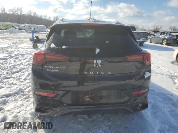 2024 Buick Encore GX Sport Touring with VIN KL4AMDSL4RB007021, listed as a Copart auction lot 87634275 with 14,240 mi miles and Salvage Title. Bid and sale history available at DreamBid. Image 6.