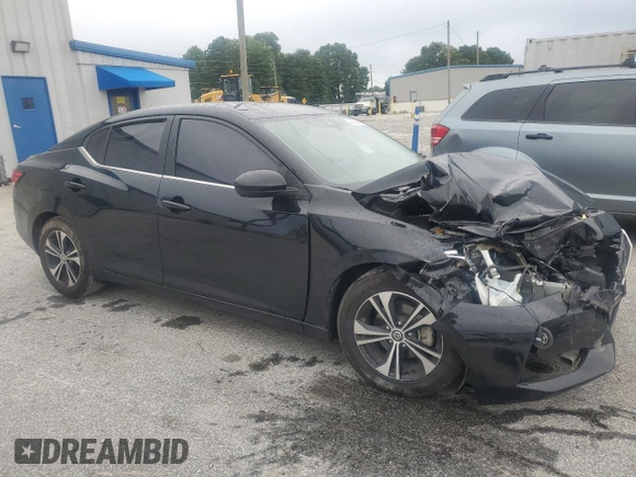 2021 Nissan Sentra SV with VIN 3N1AB8CV4MY306914, listed as a Copart auction lot 63364285 with 82,294 mi miles and Salvage title. Bid and sale history available at DreamBid. Image 4.