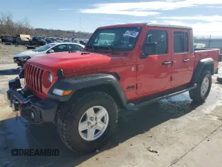 2020 Jeep Gladiator Sport S with VIN 1C6HJTAG8LL215147, listed as a Copart auction lot 47749825 with 75,079 mi miles and Salvage Title. Bid and sale history available at carsss.com. Image 1.