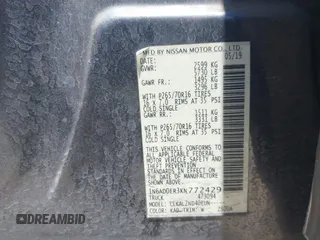 2019 Nissan Frontier SV z VIN 1N6AD0ER3KN772429, wystawiony jako IAAI lot #42228610 z przebiegiem 75 346 mil mil oraz . Historia ofert i sprzedaży dostępna na DreamBid. Obrazek 9.
