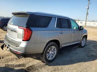 2023 GMC Yukon Denali with VIN 1GKS1DKL1PR274418, listed as a Copart auction lot 48472555 with 23,442 mi miles and Salvage Title. Bid and sale history available at carsss.com. Image 3.