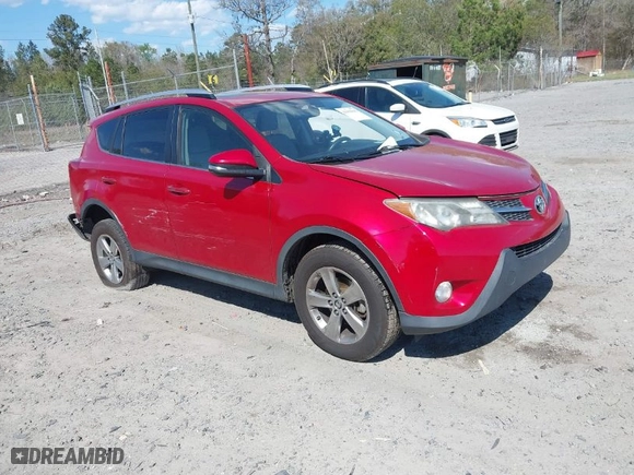 2015 Toyota RAV4 XLE with VIN JTMWFREV9FJ045975, listed as a IAAI auction lot 41896046 with 173,044 mi miles. Bid and sale history available at carsss.com. Image 1.