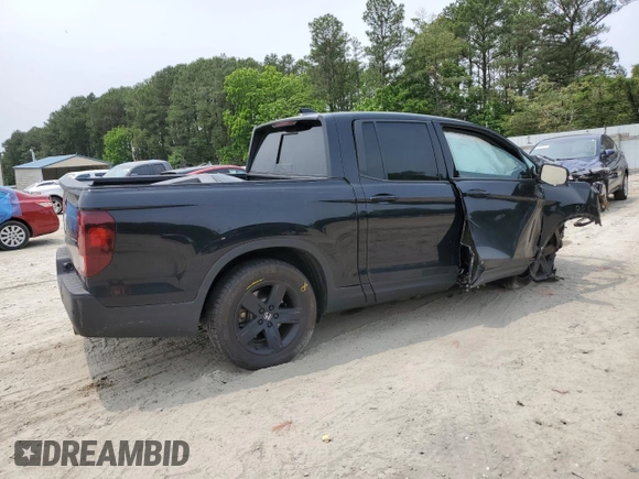 2022 Honda Ridgeline Black Edition with VIN 5FPYK3F87NB008026, listed as a Copart auction lot 59662015 with Not provided miles and Salvage title. Bid and sale history available at DreamBid. Image 3.