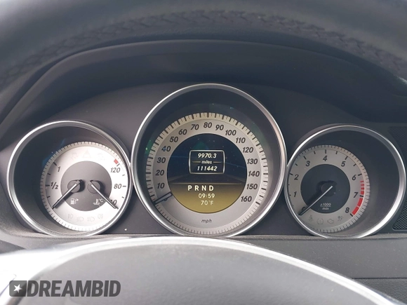 2012 Mercedes-Benz C 250 Sport with VIN WDDGF4HB9CR193961, listed as a IAAI auction lot 42788998 with 111,442 mi miles and . Bid and sale history available at DreamBid. Image 7.