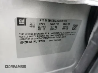 2017 Buick LaCrosse Premium with VIN 1G4ZR5SS1HU145928, listed as a Copart auction lot 60065315 with 89,843 mi miles and Salvage title. Bid and sale history available at DreamBid. Image 13.