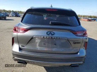 2023 Infiniti QX50 Sport with VIN 3PCAJ5FB6PF113227, listed as a Copart auction lot 84563144 with 7,465 mi miles and Salvage Title. Bid and sale history available at DreamBid. Image 6.