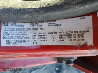 2005 Chevrolet Colorado 1SC LS Z85 with VIN 1GCDT136358248279, listed as a Copart auction lot 73784094 with 123,220 mi miles and Salvage Title. Bid and sale history available at carsss.com. Image 13.
