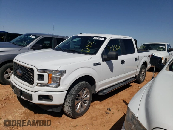 2018 Ford F-150 XL with VIN 1FTEW1E53JKF74547, listed as a Copart auction lot 51710635 with 202,356 mi miles and Clean Title. Bid and sale history available at DreamBid. Image 1.