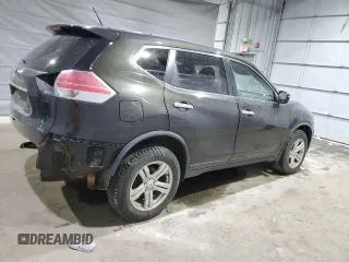 2016 Nissan Rogue S with VIN JN8AT2MV0GW151235, listed as a Copart auction lot 47196795 with 142,144 mi miles and Salvage Title. Bid and sale history available at carsss.com. Image 3.