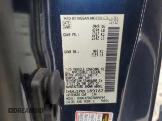 2013 Nissan Altima S with VIN 1N4AL2EPXDC189182, listed as a Copart auction lot 46256615 with 40,378 mi miles and Salvage Title. Bid and sale history available at DreamBid. Image 15.