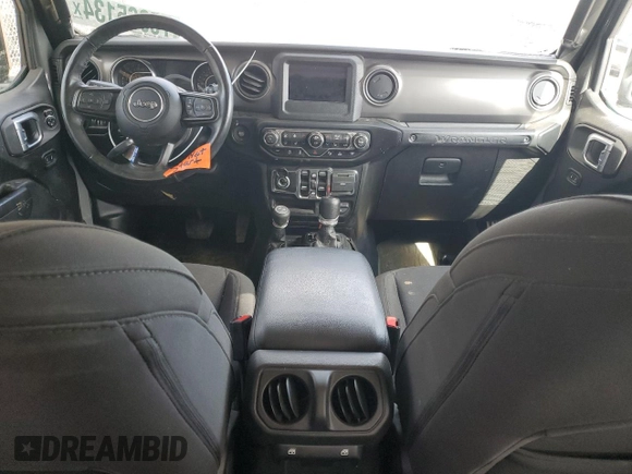 2022 Jeep Wrangler Unlimited Willys with VIN 1C4HJXDG5NW103726, listed as a Copart auction lot 75965134 with 21,536 mi miles and Salvage Title. Bid and sale history available at DreamBid. Image 8.