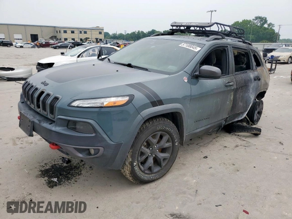 2015 Jeep Cherokee Trailhawk with VIN 1C4PJMBS9FW576340, listed as a Copart auction lot 57108045 with Not provided miles and Non repairable. Bid and sale history available at DreamBid. Image 1.