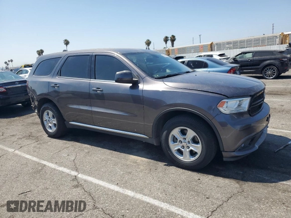 2017 Dodge Durango SXT with VIN 1C4RDHAG1HC847819, listed as a Copart auction lot 62944245 with 110,215 mi miles and Salvage title. Bid and sale history available at DreamBid. Image 4.