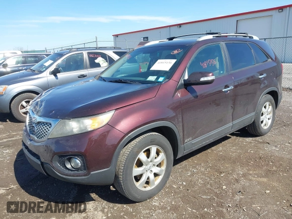 2012 Kia Sorento LX with VIN 5XYKTCA63CG222759, listed as a IAAI auction lot 41815156 with 191,502 mi miles. Bid and sale history available at carsss.com. Image 17.