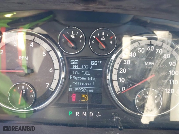 2009 Dodge Ram 1500 SLT with VIN 1D3HV13T99S718137, listed as a IAAI auction lot 40863172 with 159,564 mi miles. Bid and sale history available at carsss.com. Image 7.