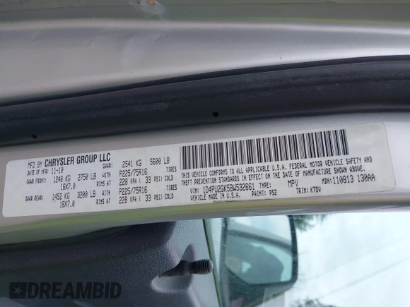 2011 Dodge Nitro SE with VIN 1D4PU2GK5BW532661, listed as a IAAI auction lot 42552873 with 132,372 mi miles and . Bid and sale history available at DreamBid. Image 9.