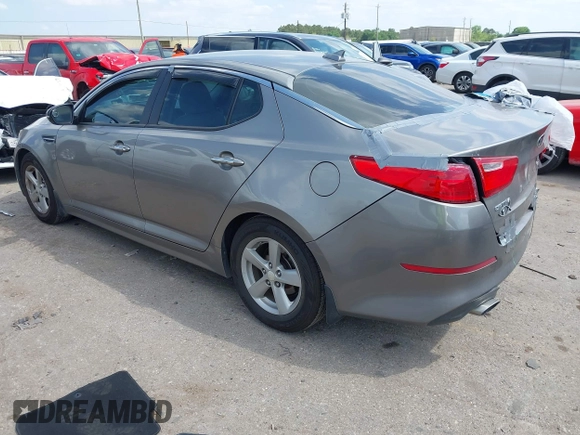 2015 Kia Optima LX with VIN 5XXGM4A71FG423232, listed as a IAAI auction lot 42054131 with 135,213 mi miles. Bid and sale history available at carsss.com. Image 3.