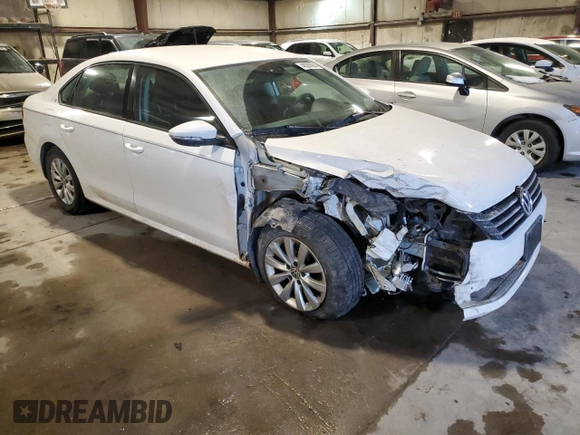 2012 Volkswagen Passat S w/Appearance with VIN 1VWAP7A30CC016829, listed as a Copart auction lot 46309985 with 156,566 mi miles and Salvage Title. Bid and sale history available at carsss.com. Image 4.