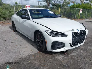 2021 BMW 4 Series 430i with VIN WBA53AP04MCF85226, listed as a IAAI auction lot 41094504 with 54,183 mi miles and . Bid and sale history available at DreamBid. Image 1.