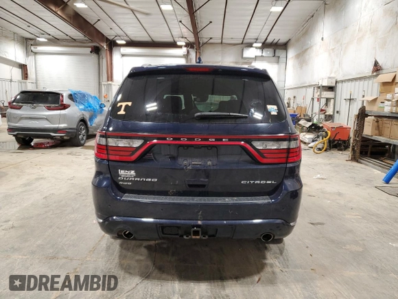 2017 Dodge Durango Citadel Platinum z VIN 1C4RDJEG8HC935543, wystawiony jako Copart lot #56959185 z przebiegiem 150 536 mil mil oraz Nie do naprawy • Non repairable. Historia ofert i sprzedaży dostępna na DreamBid. Obrazek 6.