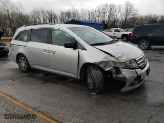 2011 Honda Odyssey EX-L with VIN 5FNRL5H62BB098148, listed as a Copart auction lot 50971955 with 257,103 mi miles and Salvage Title. Bid and sale history available at carsss.com. Image 4.