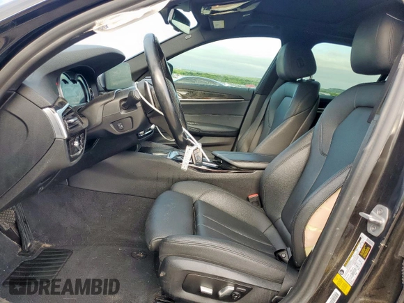 2017 BMW 5 Series 530i with VIN WBAJA5C35HG897952, listed as a Copart auction lot 55691385 with 135,869 mi miles and Salvage title. Bid and sale history available at DreamBid. Image 7.