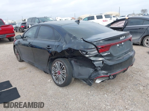 2024 Kia Forte GT with VIN 3KPF44AC7RE771672, listed as a IAAI auction lot 41681846 with 8,270 mi miles and . Bid and sale history available at DreamBid. Image 3.