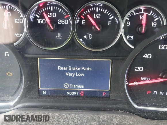 2021 Chevrolet Silverado 1500 RST with VIN 1GCPWDED5MZ415154, listed as a IAAI auction lot 41710995 with 90,097 mi miles. Bid and sale history available at carsss.com. Image 7.