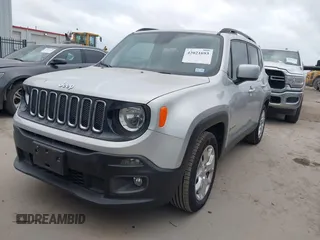 2018 Jeep Renegade Latitude with VIN ZACCJABB4JPJ30676, listed as a IAAI auction lot 42021693 with 55,135 mi miles and . Bid and sale history available at carsss.com. Image 2.
