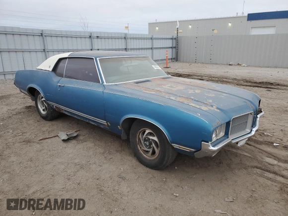1972 Oldsmobile Cutlass with VIN 0000342571Z125711, listed as a Copart auction lot 43832295 with 59,517 mi miles and Clean Title. Bid and sale history available at DreamBid. Image 4.