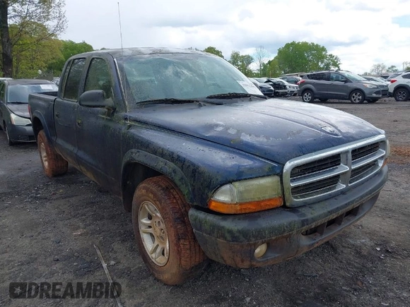 2004 Dodge Dakota Sport with VIN 1D7HL38K34S782067, listed as a IAAI auction lot 42012642 with 113,921 mi miles. Bid and sale history available at carsss.com. Image 1.