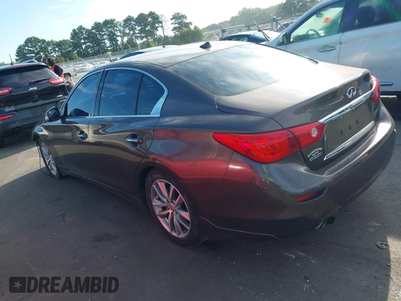 2015 Infiniti Q50 Sport with VIN JN1BV7AP0FM353969, listed as a IAAI auction lot 42735929 with 181,244 mi miles and . Bid and sale history available at DreamBid. Image 3.